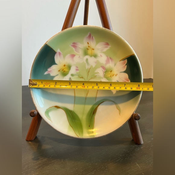 VTG C.T. Altwasser Germany Plate White Floral Orchid Gold - Picture 2 of 4